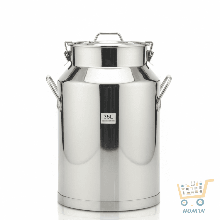 Bidons de transport de lait 35L en acier inoxydable