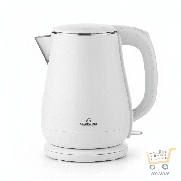 Bouilloire Électrique Sans Fil Global Air – 1.5L en Acier Inoxydable 304